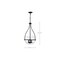 Nuvo Amado 3-Light Pendant 14 in. Matte Black Clear Glass 60/7820 - alternate 7